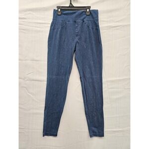 A New Day Womens High Rise Denim Leggings‎ Blue Pull On Jeggings Small F00020937